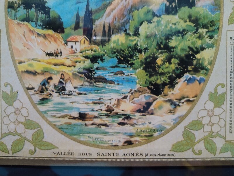 Tablou calendar Almanach des postes & des Telegraphes, an 1935