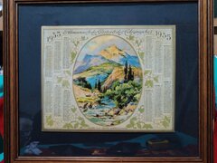 Tablou calendar Almanach des postes & des Telegraphes, an 1935